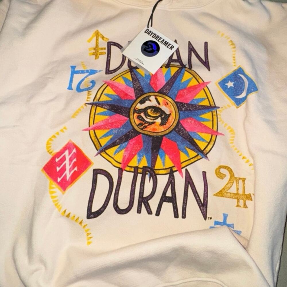 DAYDREAMER Duran Duran 1984 US Tour Hooded Sweatshirt Size Large New w/ Tag - Picture 4 of 5